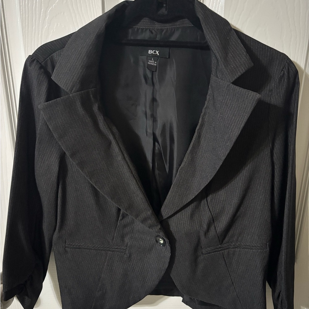 BCX Women's Charcoal Blazer
